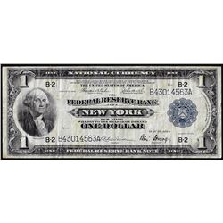 1918 $1 Federal Reserve Note New York