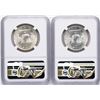 Image 2 : Lot of (2) 1955 Franklin Half Dollar Coins NGC MS64