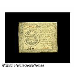 Continental Currency September 26, 1778 $50 About