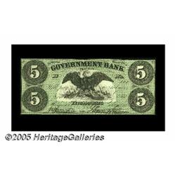 Washington, DC- Government Bank $5 Nov. 15, 1862 