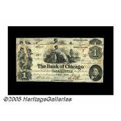 Chicago, IL- The Bank of Chicago $1 (2) UNL A pai