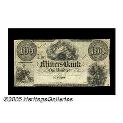 Dubuque, Wisconsin Territory- The Miners Bank $10