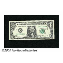 Fr. 1979-J $1 1988 Federal Reserve Note. Gem Cris