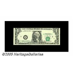 Fr. 1913-B $1 1985 Federal Reserve Note. About Un