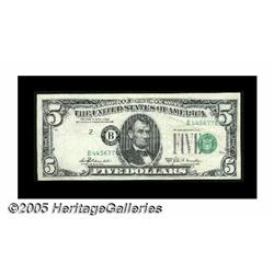 Fr. 1970-B $5 1969A Federal Reserve Note. Fine-Ve