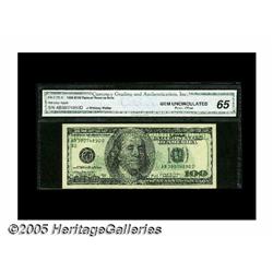 Fr. 2175-B $100 1996 Federal Reserve Note. Gem Cr