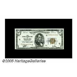 Fr. 1850-C* $5 1929 Federal Reserve Bank Note. Ch