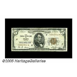 Fr. 1850-F* $5 1929 Federal Reserve Bank Note. Fi