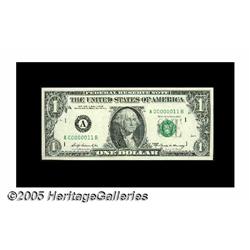Fr. 1904-A $1 1969A Federal Reserve Note. Choice 