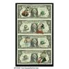 Image 1 : Fr. 1926-L $1 2001 Federal Reserve Notes. Uncut S