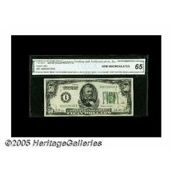 Fr. 2100-A $50 1928 Federal Reserve Note. CGA Gem