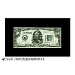 Fr. 2100-F $50 1928 Federal Reserve Note. Choice 