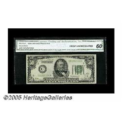 Fr. 2101-C $50 1928A Federal Reserve Note. CGA Cr