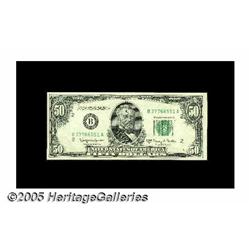 Fr. 2112-B $50 1950E Federal Reserve Note. Gem Cr