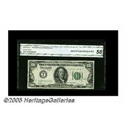 Fr. 2150-G* $100 1928 Federal Reserve Note. CGA A