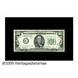 Fr. 2152-G* $100 1934 Federal Reserve Note. Gem C