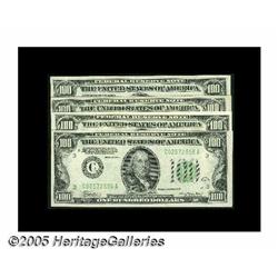 Fr. 2153-C $100 1934A Federal Reserve Notes. Two 