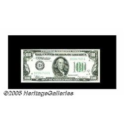 Fr. 2154-D $100 1934B Mule Federal Reserve Note. 