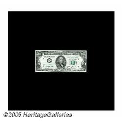 Fr. 2162-B* $100 1950E Federal Reserve Note. Abou