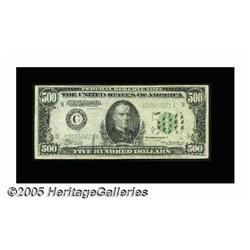 Fr. 2202-C $500 1934A Federal Reserve Note. Very 