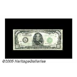 Fr. 2211-L* $1000 1934 Federal Reserve Note. Fine