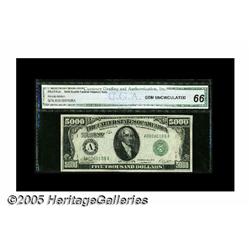 Fr. 2220-A $5000 1928 Federal Reserve Note. CGA G