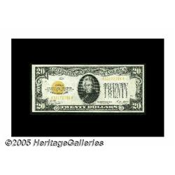 Fr. 2402 $20 1928 Gold Certificate. Choice Crisp 