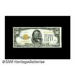 Fr. 2404 $50 1928 Gold Certificate. Gem Crisp Unc