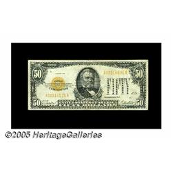 Fr. 2404 $50 1928 Gold Certificate. Very Fine. Go