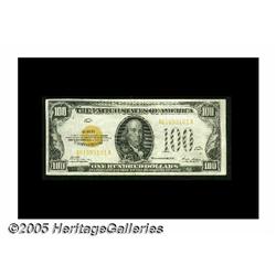 Fr. 2405 $100 1928 Gold Certificate. Extremely Fi