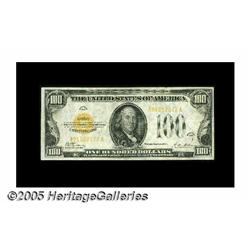 Fr. 2405 $100 1928 Gold Certificate. Very Fine+. 