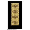 Image 1 : Fr. 1230 5¢ First Issue Vertical Strip Of Four Ch