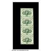 Image 1 : Fr. 1242 10¢ First Issue Vertical Strip Of Four A