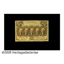 Fr. 1281 Milton 1R25.4c 25c First Issue Superb Ge
