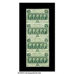 Fr. 1312 50¢ First Issue Vertical Strip Of Four A