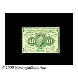 Fr. 1240(a?) Milton ? 10¢ First Issue Perforated 