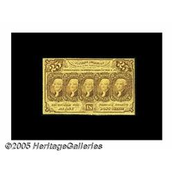 Fr. 1279(a?) Milton ? 25¢ First Issue Perforated 