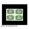 Image 2 : Fr. 1244 10¢ Second Issue Block Of Four Choice Ne
