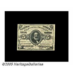 Fr. 1236 Milton 3R5.1d 5¢ Third Issue Choice Abou