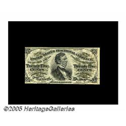 Fr. 1295 Milton 3R25.2k 25¢ Third Issue Inverted 