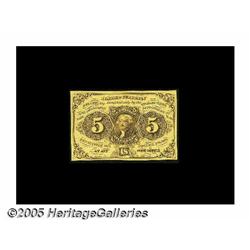 Fr. 1231SP 5¢ First Issue Narrow Margin Pair Supe