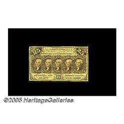 Fr.1282SP Milton 1S25F.1f 25¢ First Issue Narrow 