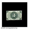 Image 3 : Fr. 1226SP 3¢ Third Issue Narrow Margin Pair Choi