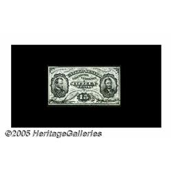 Fr. 1275SP 15¢ Third Issue Narrow Margin Pair Sup