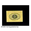 Image 2 : Fr. 1231SP 5¢ First Issue Wide Margin Face Superb