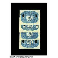 Negative Essay Denomination Set in Blue Milton 2E