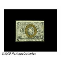 Fr. 1232 Milton 2R5.1i 5¢ Second Issue Treasury R