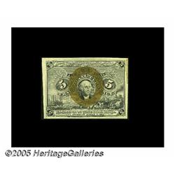 Fr. 1232 Milton 2R5.1f 5¢ Second Issue Treasury R