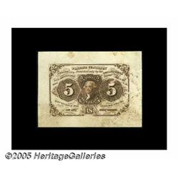 Milton 1P5F.1F 5¢ First Issue Proof New. Printed 