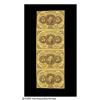 Image 1 : Fr. 1230 5¢ First Issue Vertical Strip of Four Ex